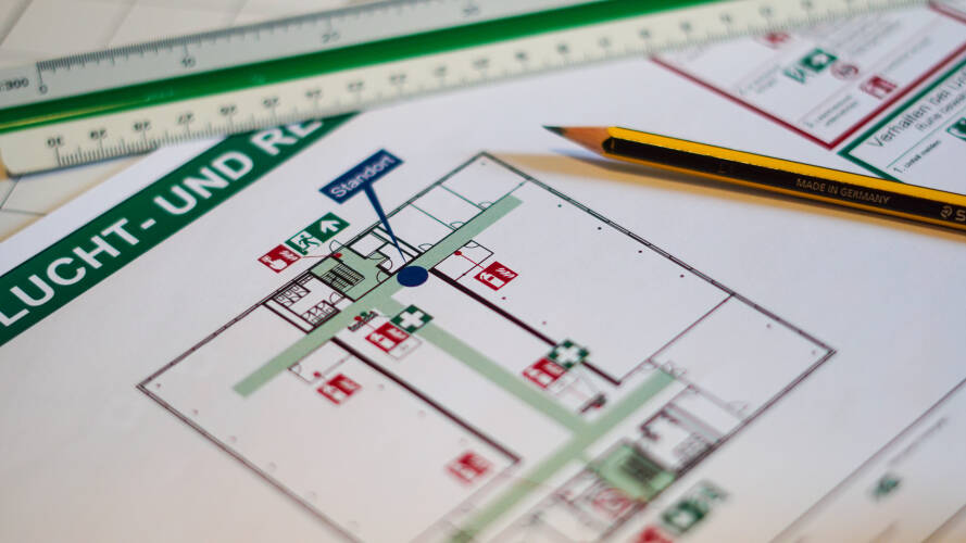 Sprinkler
Brandmelder
Brandschutzplan